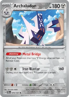 Archaludon Poke ball Holo 70